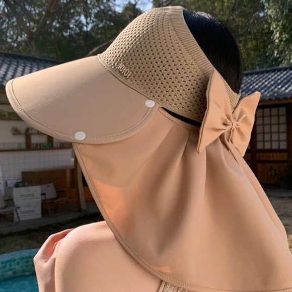 Women's Summer hat Diamond-Encrusted Sun Block hat UV Protection Large Brim Desi - Picture 4 of 6